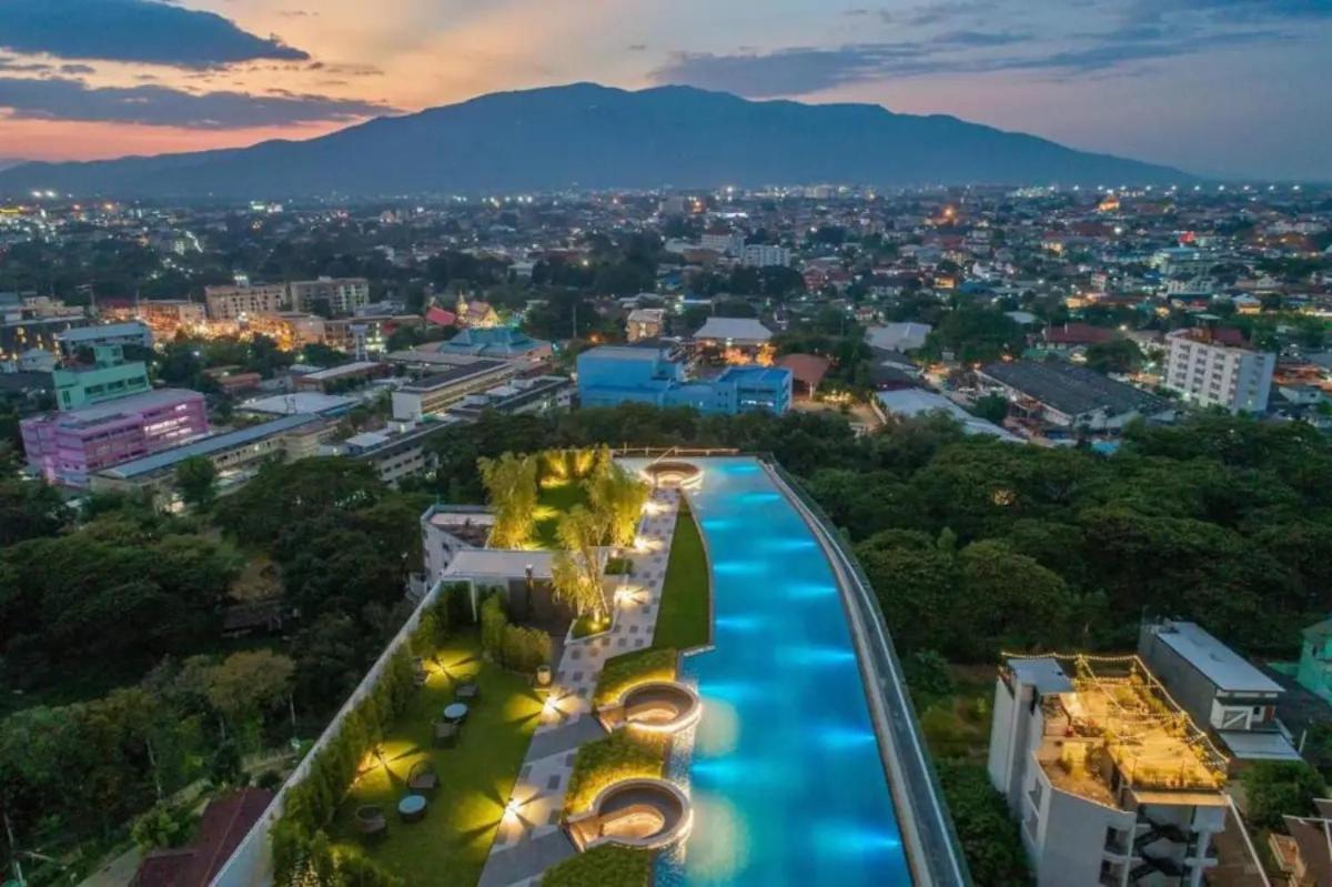 Appartement Astra Sky River 2 Bedroom Rooftop Swimming Pool Gym Centre Chiang Mai
